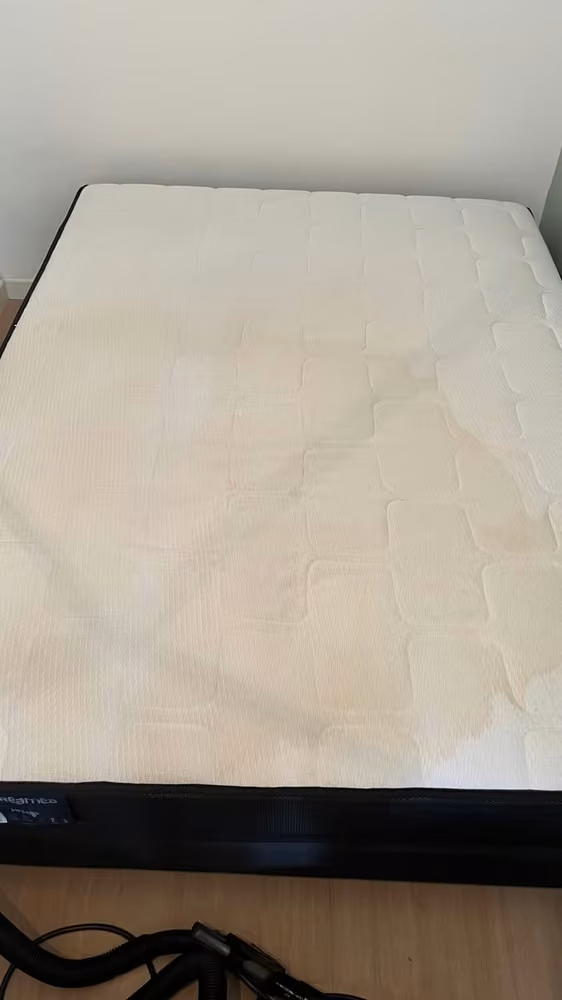 Matelas clair · remise au propre avant nettoyage
